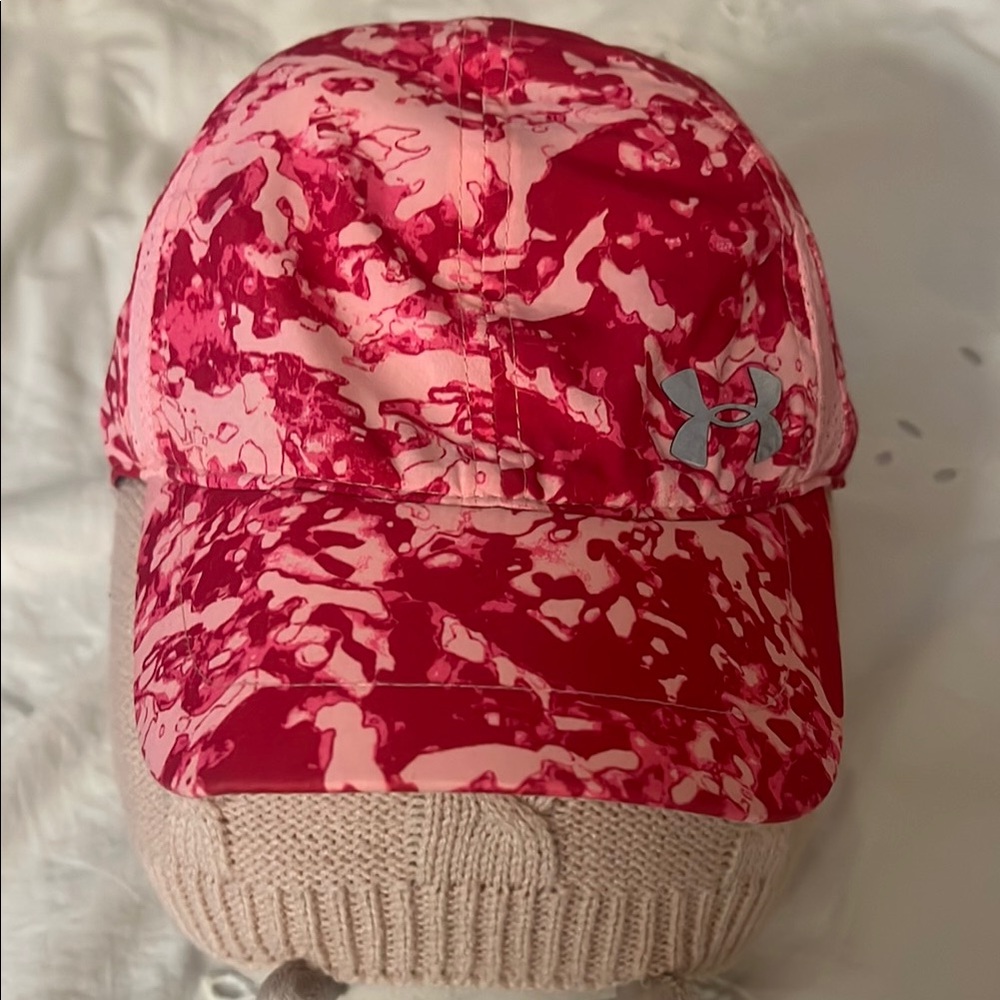 Under Armour Vibrant Pink and Red Hat